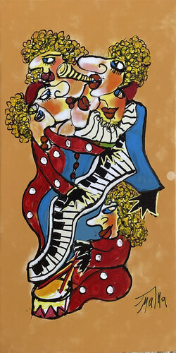 Musicians in action by Malka Tsentsiper, Other Media for Sale on Singulart