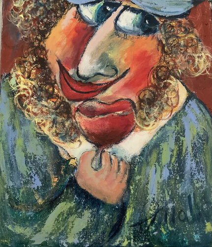 I Love My Drink! van Malka Tsentsiper, Schilderij te koop op Singulart