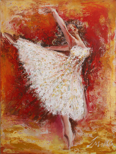 Ballet Dancer von Malka Tsentsiper, Malerei kaufen auf Singulart