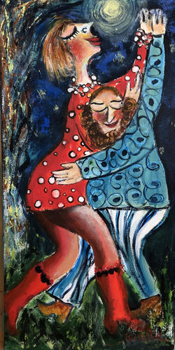 Dancing in Moonlight von Malka Tsentsiper, Malerei kaufen auf Singulart