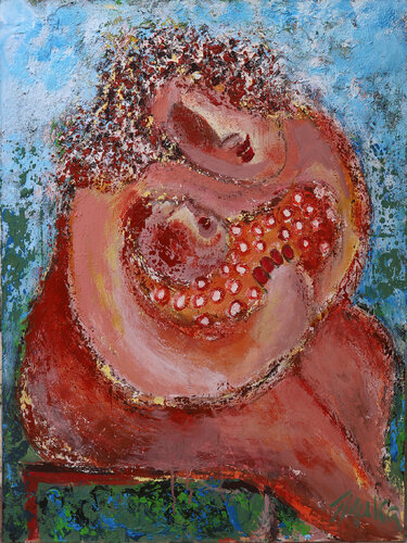 Motherhood - new by Malka Tsentsiper, Painting for Sale on Singulart