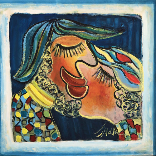 Kiss me! van Malka Tsentsiper, Schilderij te koop op Singulart