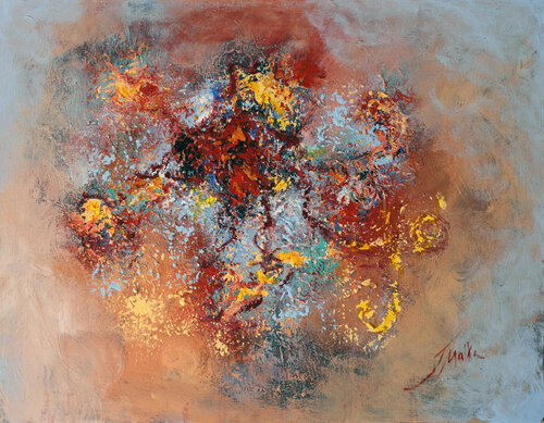 Abstract - Flames di Malka Tsentsiper, Pittura in vendita su Singulart