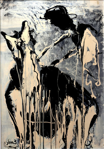 Don Quichote - 1 di Malka Tsentsiper, Pittura in vendita su Singulart