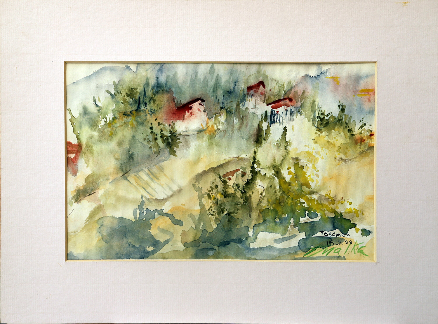 In Toscana (framed by Mat Board) Malka Tsentsiper