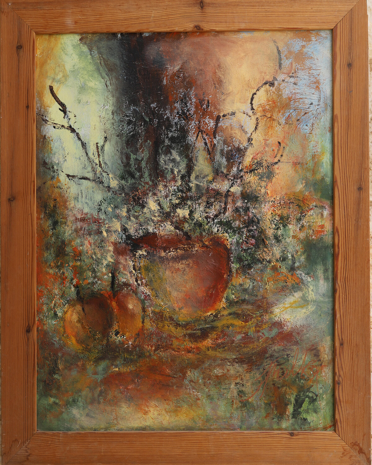 Still Life - Abstract Malka Tsentsiper Originalgemälde zu verkaufen