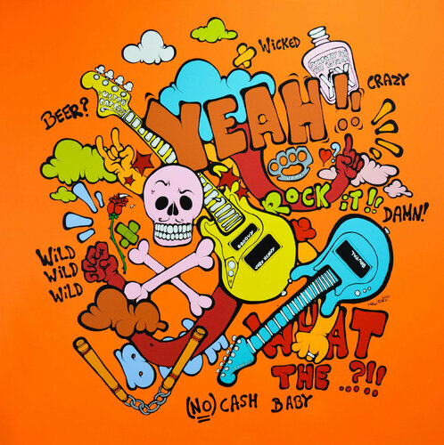 The Rock'n'roll way of life von Ewen Gur, Malerei kaufen auf Singulart