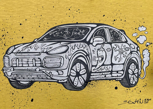 Porsche Cayenne Pepper von Ewen Gur, Andere Medien kaufen auf Singulart