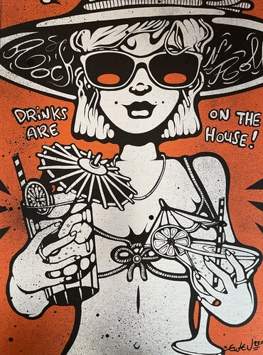 Drinks are on the house! van Ewen Gur, Andere media te koop op Singulart