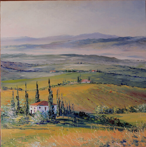 Toscane, brume matinale van Jacques Majos, Schilderij te koop op Singulart