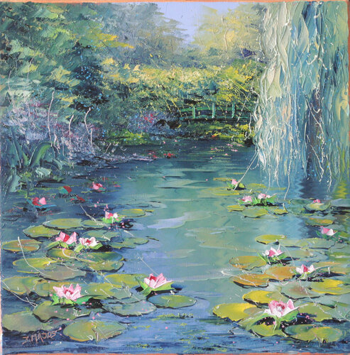 Le pont japonais van Jacques Majos, Schilderij te koop op Singulart