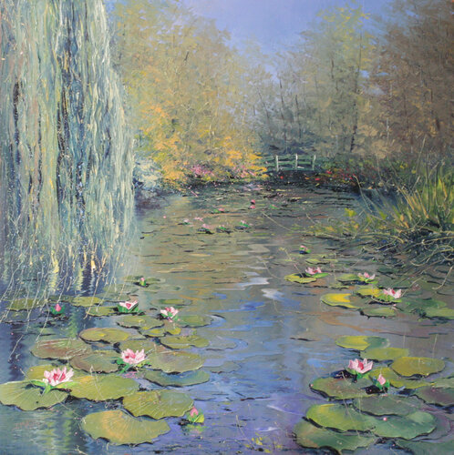 Petit pont de Giverny van Jacques Majos, Schilderij te koop op Singulart