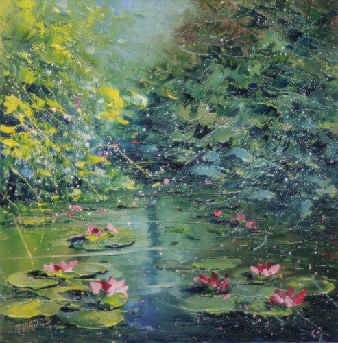 Mare aux nénuphars van Jacques Majos, Schilderij te koop op Singulart