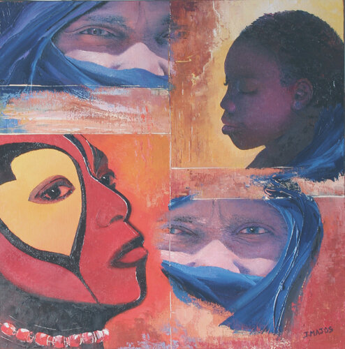 Couleurs d'Afrique de Jacques Majos, Pintura a la venta en Singulart