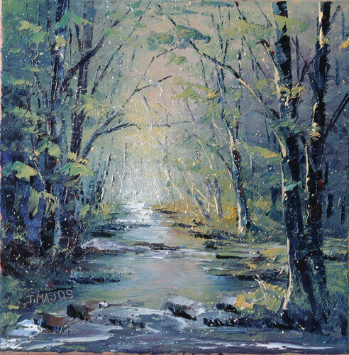 Ruisseau en sous-bois van Jacques Majos, Schilderij te koop op Singulart