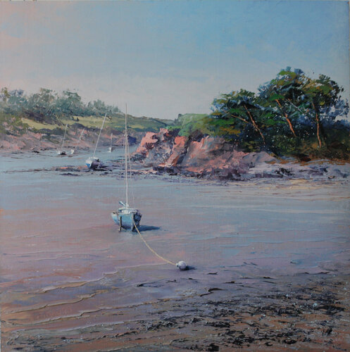 Crique à marée basse by Jacques Majos, Painting for Sale on Singulart