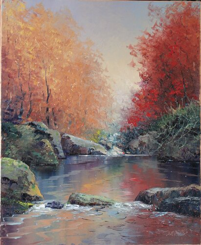 L'arbre rouge van Jacques Majos, Schilderij te koop op Singulart