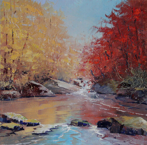 Lumière d'automne by Jacques Majos, Painting for Sale on Singulart