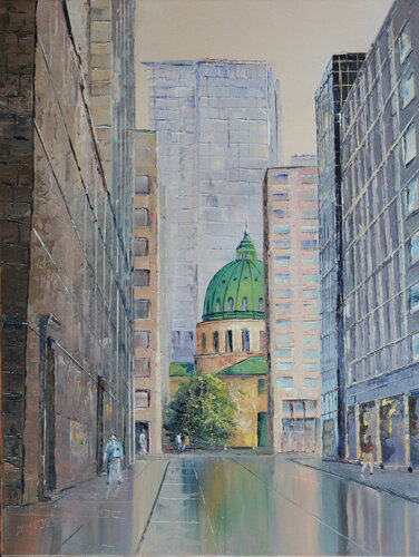 Le dôme vert van Jacques Majos, Schilderij te koop op Singulart