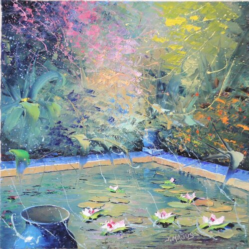 Le jardin de Majorelle van Jacques Majos, Schilderij te koop op Singulart