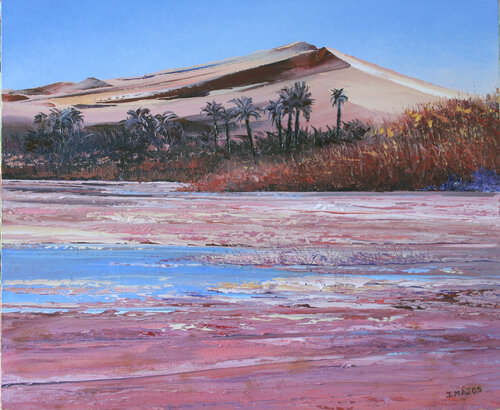 Le lac de Mandara van Jacques Majos, Schilderij te koop op Singulart