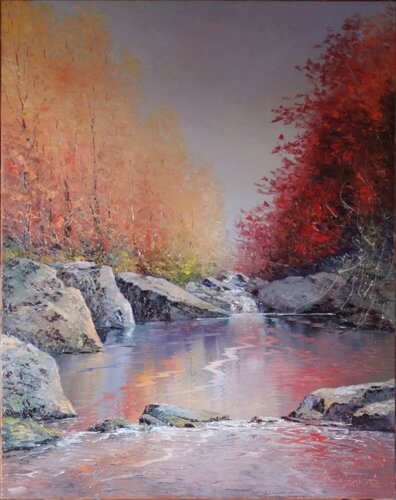 Couleurs d'automne di Jacques Majos, Pittura in vendita su Singulart