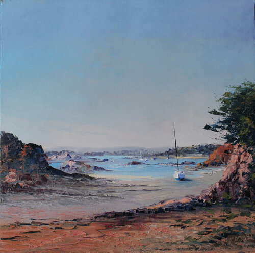 Crique ensoleillée by Jacques Majos, Painting for Sale on Singulart