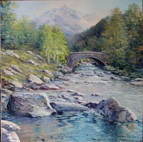 Le Gave de Gavarnie van Jacques Majos, Schilderij te koop op Singulart