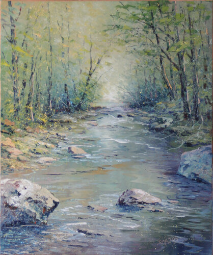 Ruisseau ombragé van Jacques Majos, Schilderij te koop op Singulart