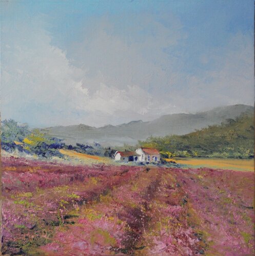 soleil sur la lavande by Jacques Majos, Painting for Sale on Singulart