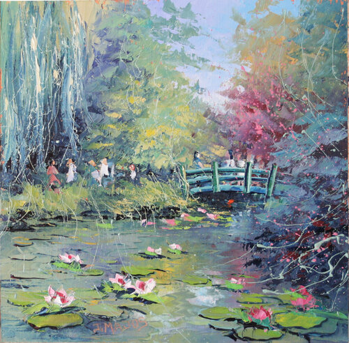 Balade à Giverny by Jacques Majos, Painting for Sale on Singulart