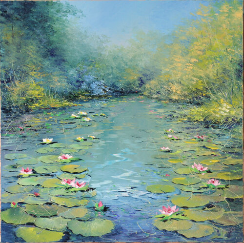 Le buisson bleu van Jacques Majos, Schilderij te koop op Singulart