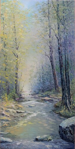 Ruisseau dans le vallon by Jacques Majos, Painting for Sale on Singulart