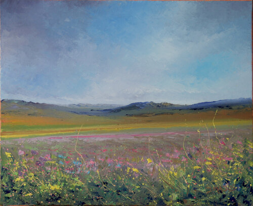 Prairie en fleurs de Jacques Majos, Pintura a la venta en Singulart