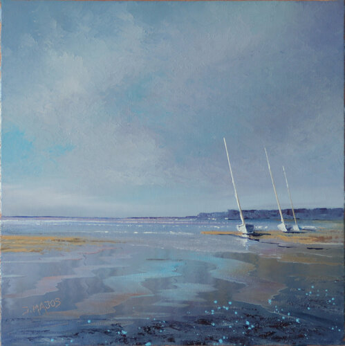 Baie à marée basse by Jacques Majos, 絵画 for Sale on Singulart