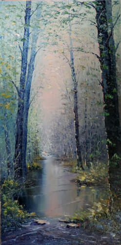 Ruisseau en sous-bois van Jacques Majos, Schilderij te koop op Singulart