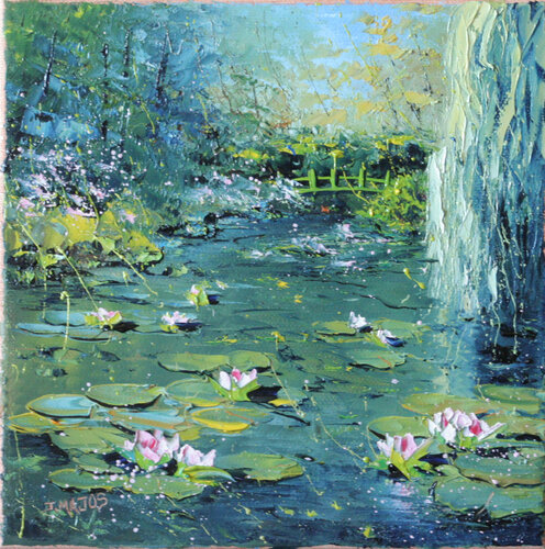 Le pont japonais di Jacques Majos, Pittura in vendita su Singulart