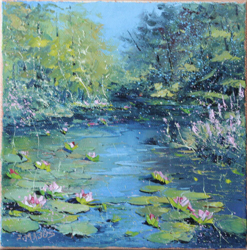 Nymphéas de Giverny di Jacques Majos, Pittura in vendita su Singulart