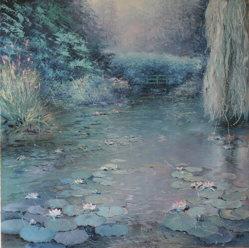 Giverny au lever du jour de Jacques Majos, Pintura a la venta en Singulart