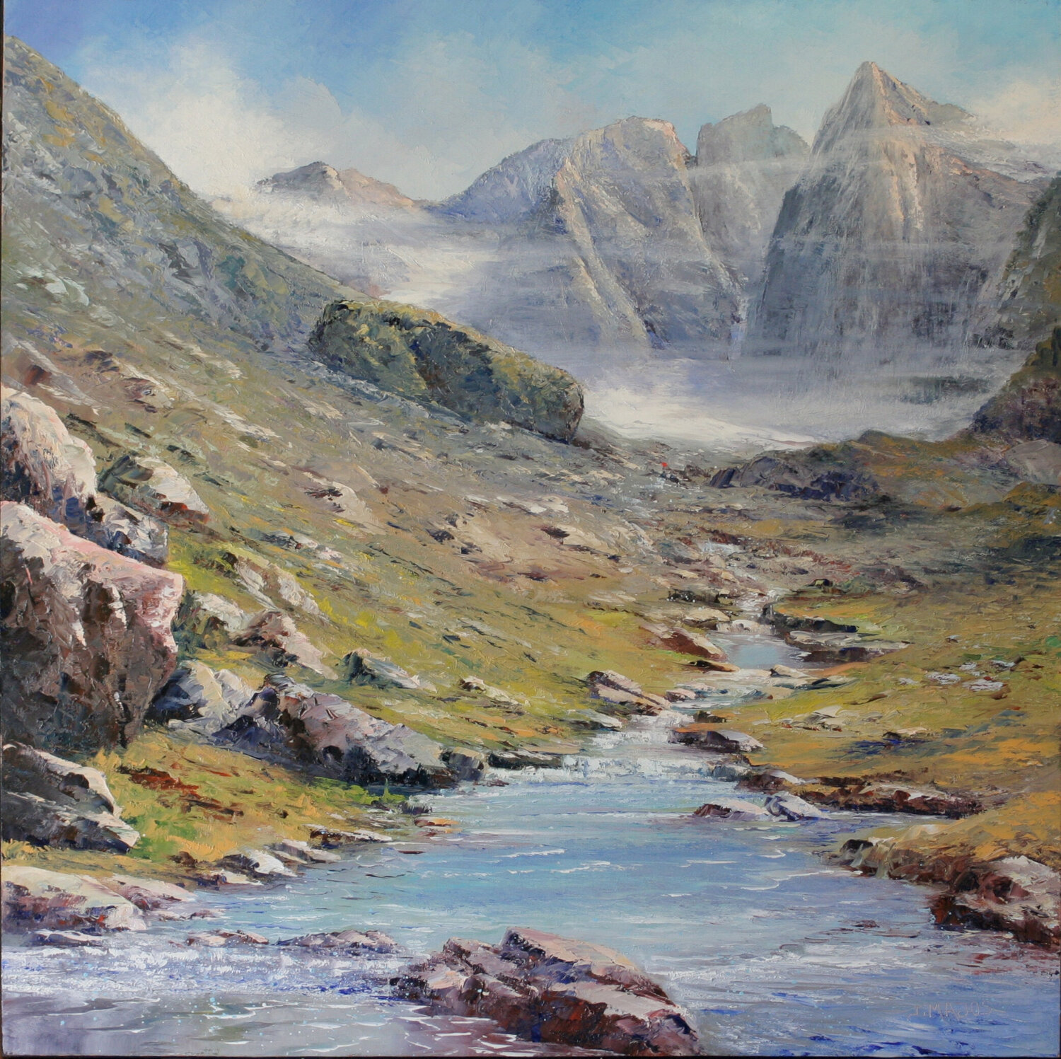 Le Gave de Gaube Jacques Majos Pintura original en venta