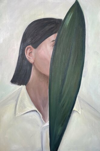 Lili and the Green Veil van Victo, Schilderij te koop op Singulart