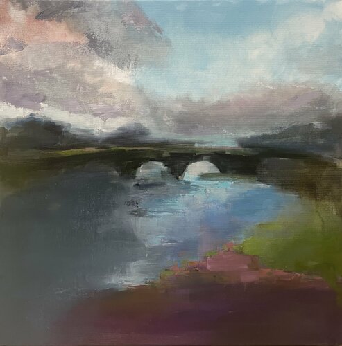 Scottish landscape #2 | conceptual contemporary landscape van Victo, Schilderij te koop op Singulart