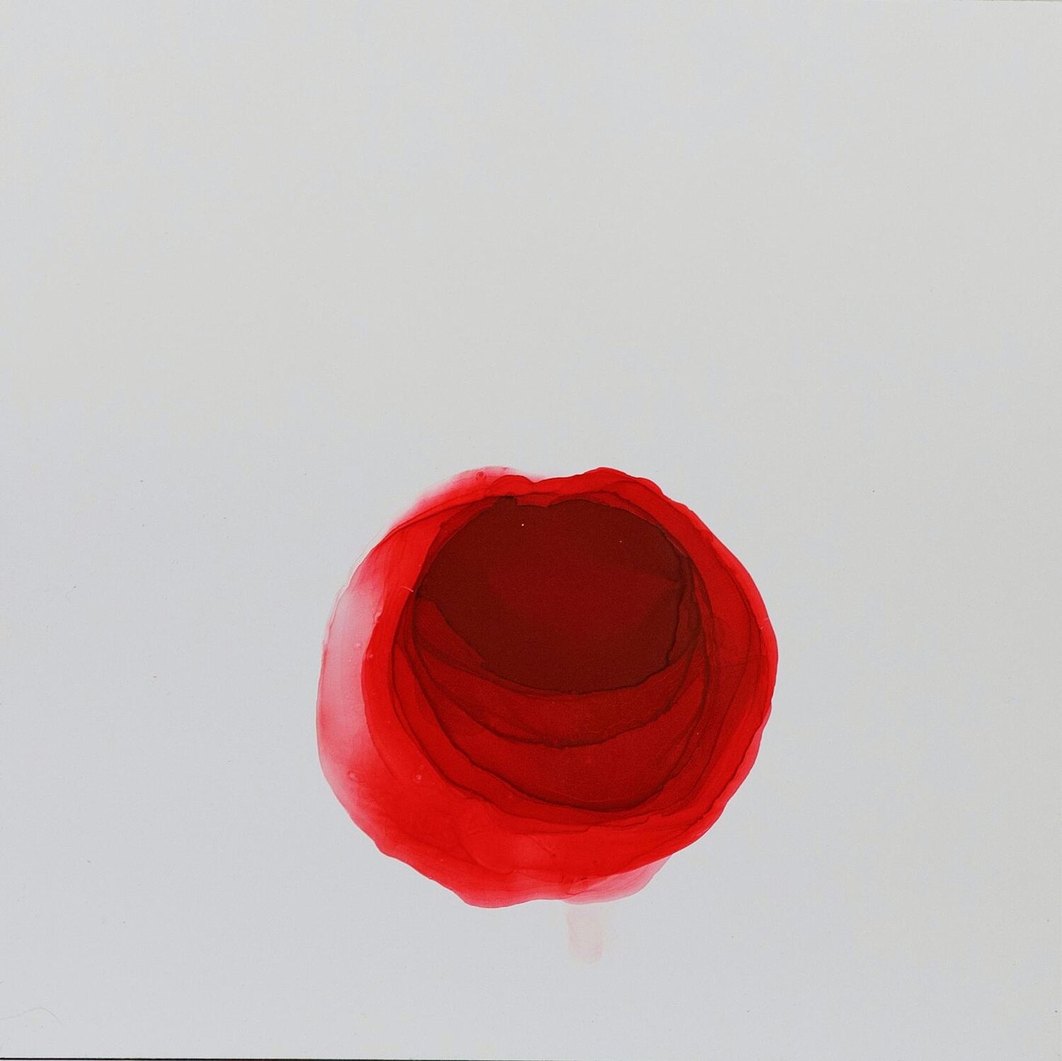 CHOICE | Conceptual Minimalist Ink Artwork – Emotional Abstract on Plastic Victo Originalgemälde zu verkaufen