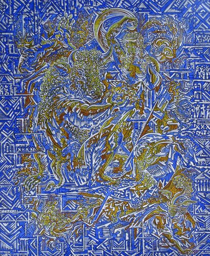 Jeux labyrinthiques von Béatrice Bescond, Malerei kaufen auf Singulart