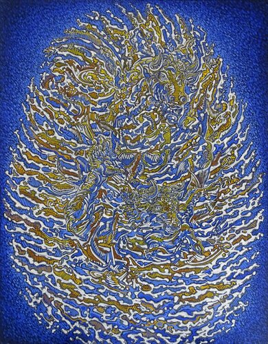 N° 3 632 334 351, Acrylique sur Toile, 146 x 114 cm von Béatrice Bescond, Malerei kaufen auf Singulart