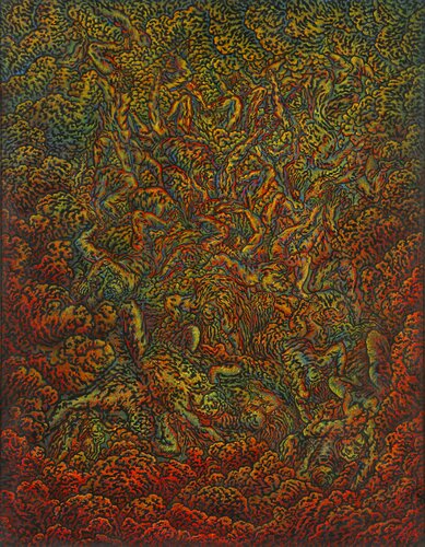 Tombés du ciel di Béatrice Bescond, Pittura in vendita su Singulart