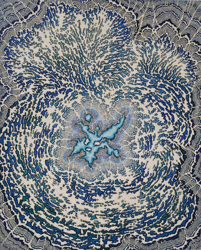 Les formes du Temps 2 van Béatrice Bescond, Schilderij te koop op Singulart