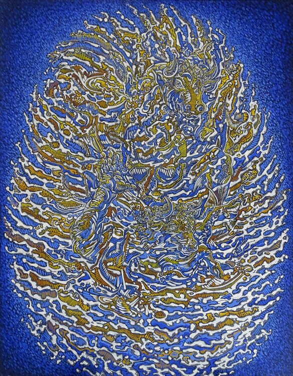 N° 3 632 334 351, Acrylique sur Toile, 146 x 114 cm Béatrice Bescond