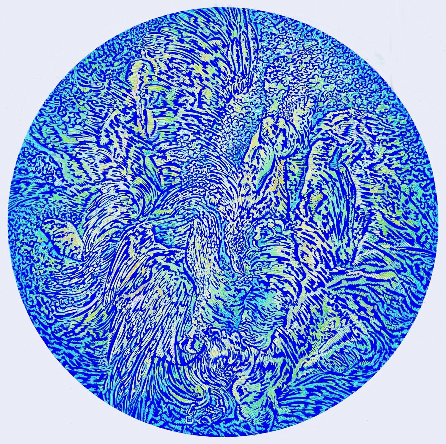 Prométhée 2, bleu. Béatrice Bescond