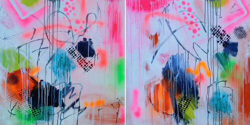 Make A Wish Diptych Susan Wooler